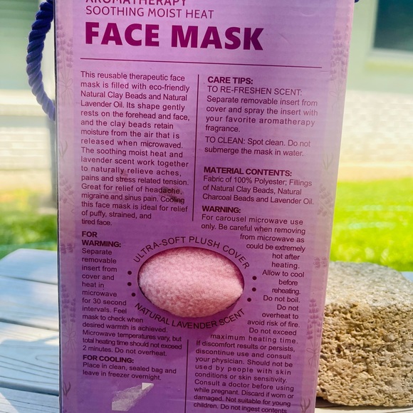 Aromatherapy Face Mask Towel Heat or Cool NWT - Picture 4 of 10